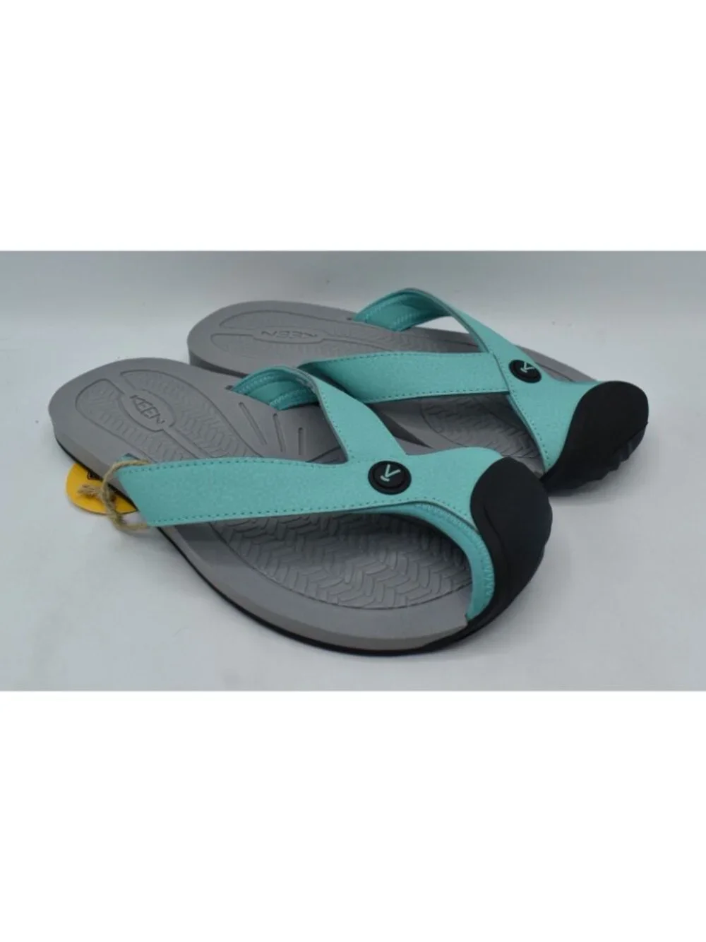 Keen Womens Size 8 Barbados TG Toe Guard Aqua Teal Flip Flops‎ Sandals Shoes